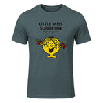Mr. Men Little Miss Sunshine T-Shirt in Dark Heather - front view