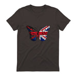 Union Jack Butterfly Butterflies Flag Wings British UK Flag in Dark Chocolate - back view
