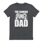 The Gaming Dad Game Controller Spruch Geschenkidee Vatertag T-Shirt in Charcoal - back view