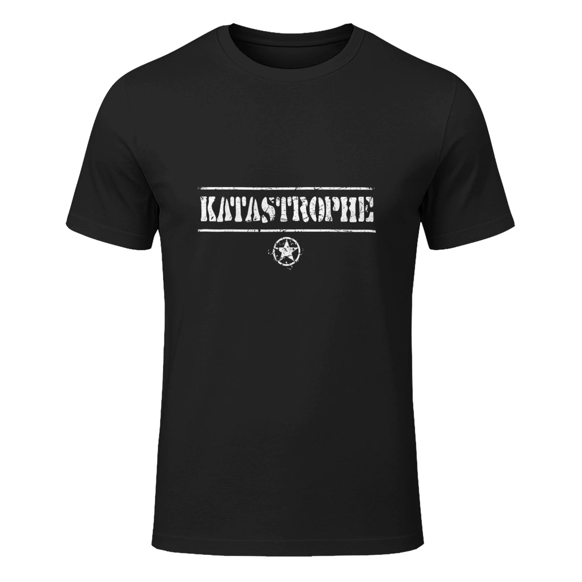 Katastrophe Alter, lustiger Spruch, USA Militär,Army in Black - front view