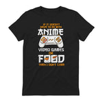 Cute Manga & Anime Merch for Anime Girls & Boys Unisex Anime Video Games Food Sushi Gaming Merch Otaku Gift Anime in Black - back view