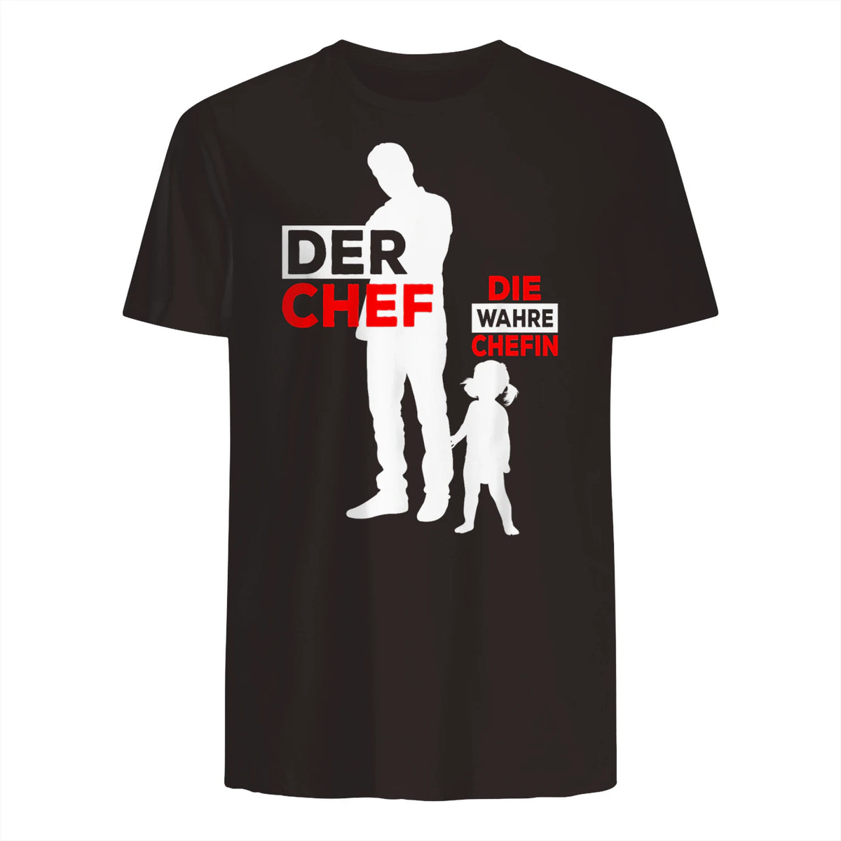 Vater Tochter Partnerlook Vatertag Papa Tochter in Dark Chocolate - back view