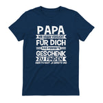 Papa und Vater Motiv, Lustiger Spruch, Herren Vatertag Halbarm T-Shirt in Navy - back view