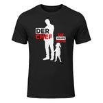 Vater Tochter Partnerlook Vatertag Papa Tochter in Black - front view