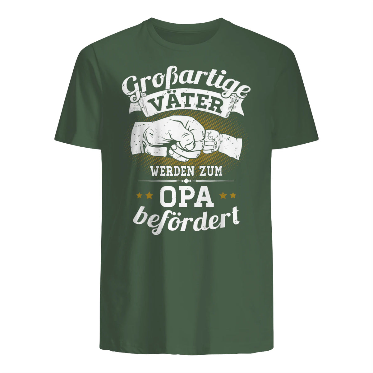 Großartige Väter werden zum Opa befördert Enkel Bester Papa in Military Green - back view