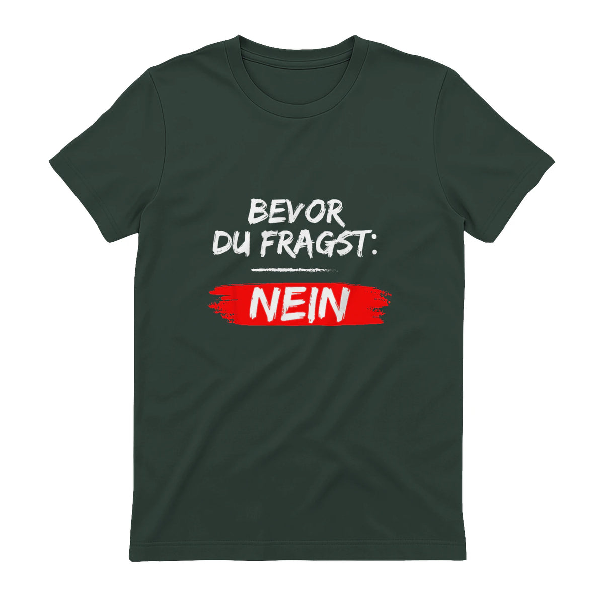 GIGATEMP Herren Männer Sprüche Lustig Witzig Schwarz Halbarm Klein EU XS Regulär Casual Funny Slogan Vat in Forest Green - back view