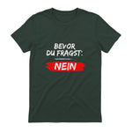 GIGATEMP Herren Männer Sprüche Lustig Witzig Schwarz Halbarm Klein EU XS Regulär Casual Funny Slogan Vat in Forest Green - back view