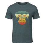 Boxer rétro vintage pour amoureux des chiens in Dark Heather - front view