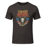 Lynyrd Skynyrd - Americana Steer Skull T-Shirt in Dark Chocolate - front view