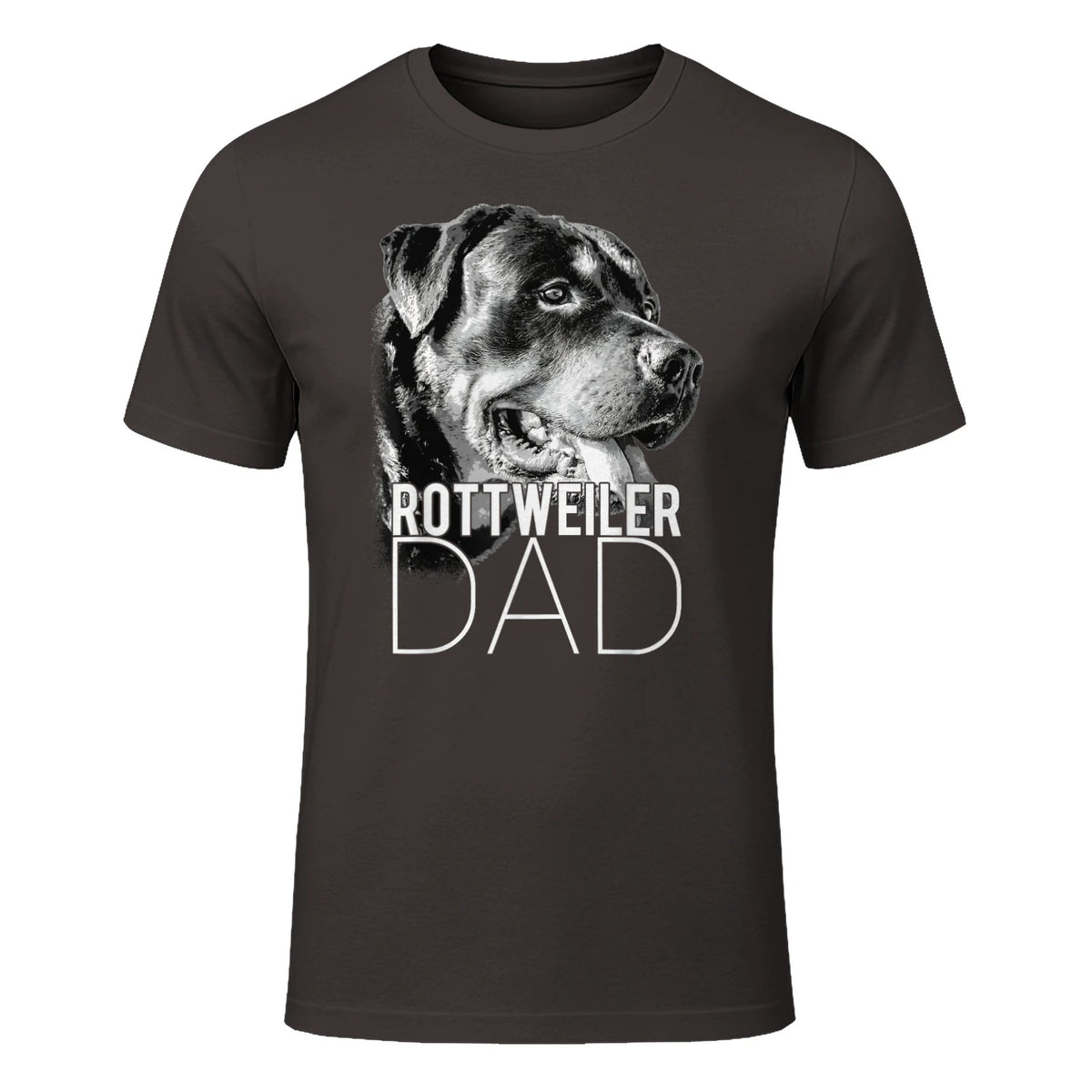 Dog Dad Rottweiler – Chiens Papa in Dark Chocolate - front view