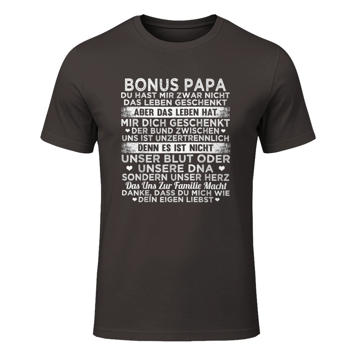 Bonus Papa du hast mir zwar nicht das leben geschenkt Spruch in Dark Chocolate - front view