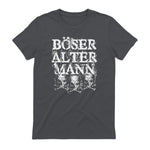 Opa & Großvater Männer Geschenke Vintage Totenkopf Schwarz, S Herren, Halbarm, in Charcoal - back view