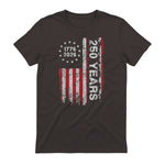 American Independence Freedom Anniversary T-Shirt in Dark Chocolate - back view