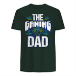 Gamer Zocker Games Pc - Best Gaming Dad Ever T-Shirt in Forest Green - back view