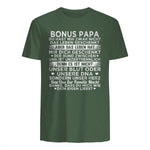 Bonus Papa du hast mir zwar nicht das leben geschenkt Spruch in Military Green - back view