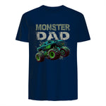 Monster Truck Dad T-Shirt in Navy - back view