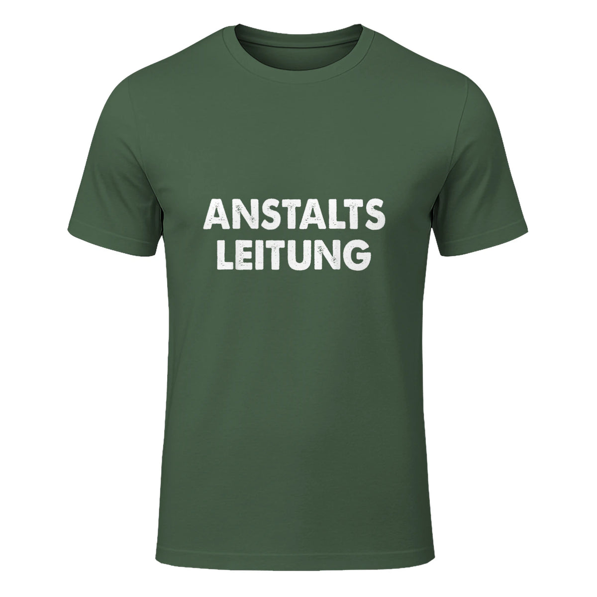 Spaßige Outfits Anstaltsleitung Lustige Sprüche Humor Spaß für Erwachsene Unisex Schwarz in Military Green - front view