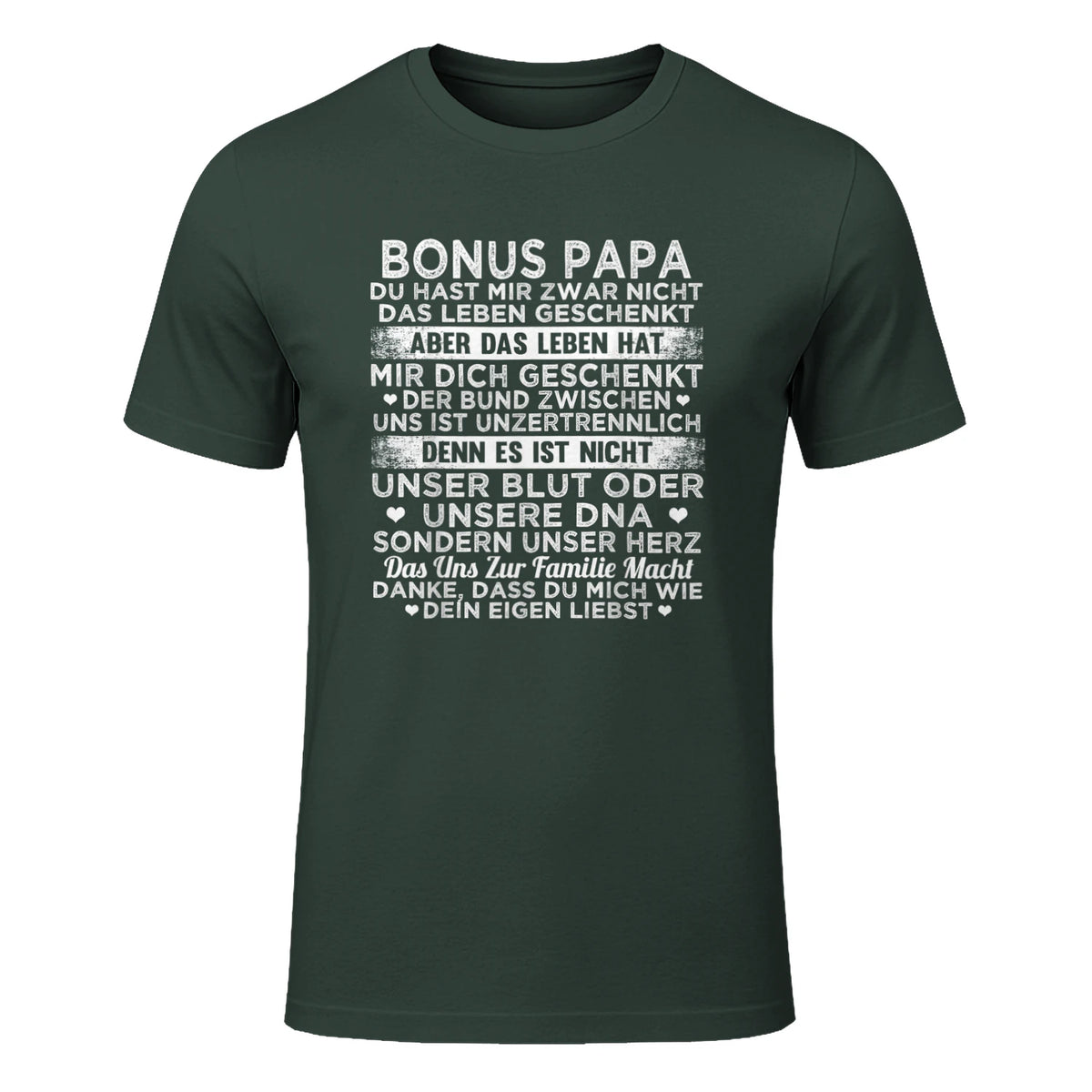 Bonus Papa du hast mir zwar nicht das leben geschenkt Spruch in Forest Green - front view