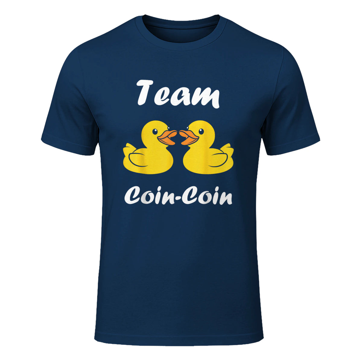 Citation Canard Enfant Humour Team Canards Coin-Coin in Navy - front view