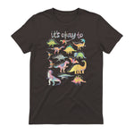 Autism Awareness It's Okay to Be Different Funny Dinosaur in Dark Chocolate - back view