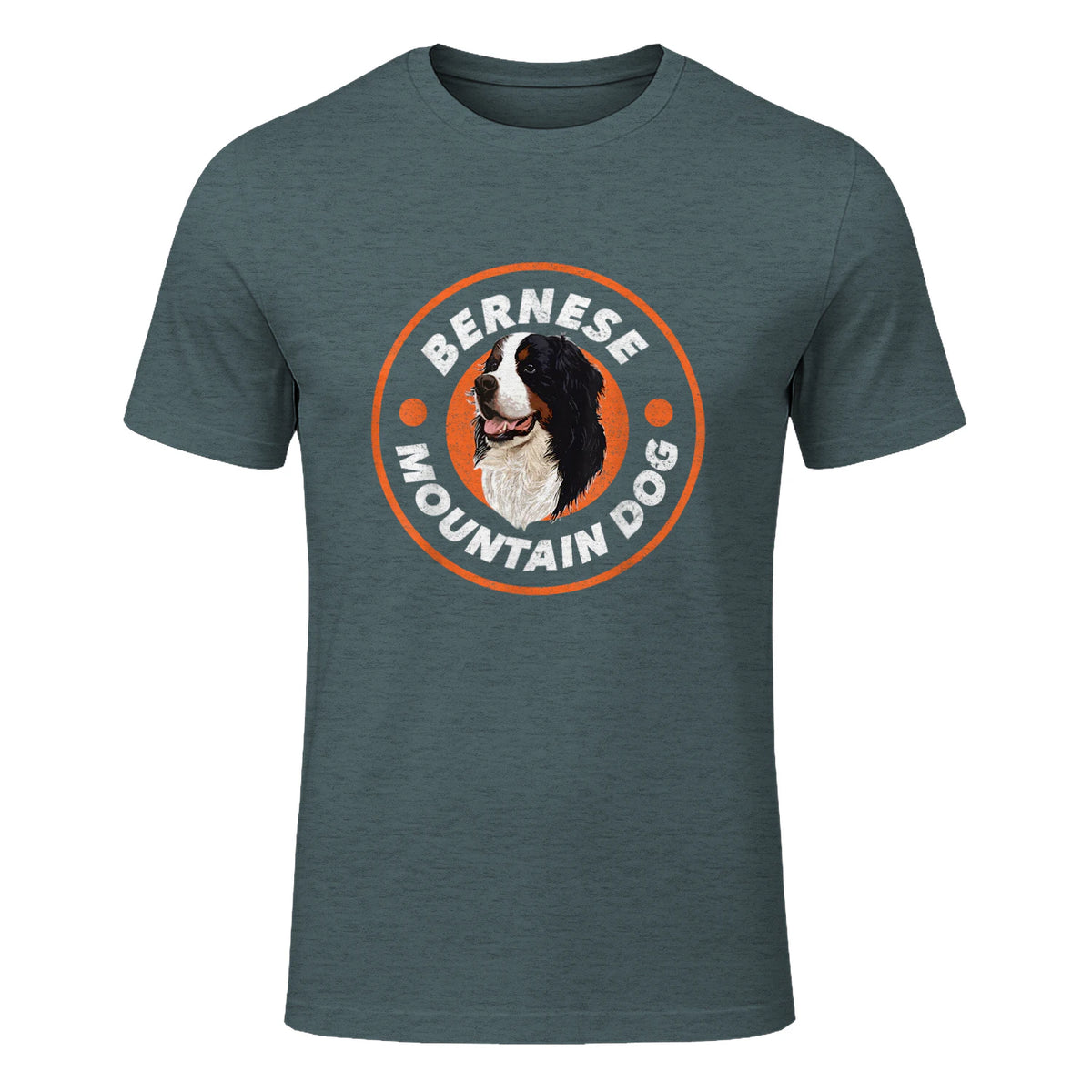 Bouvier bernois Love - Rétro amoureux des chiens in Dark Heather - front view