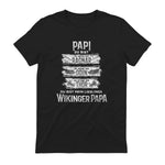Wikinger Papa Vater Ragnar Thor Odin in Black - back view