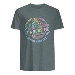 Autism Mama Life Some Days I Rock It Some Days It Rock Me in Dark Heather - back view