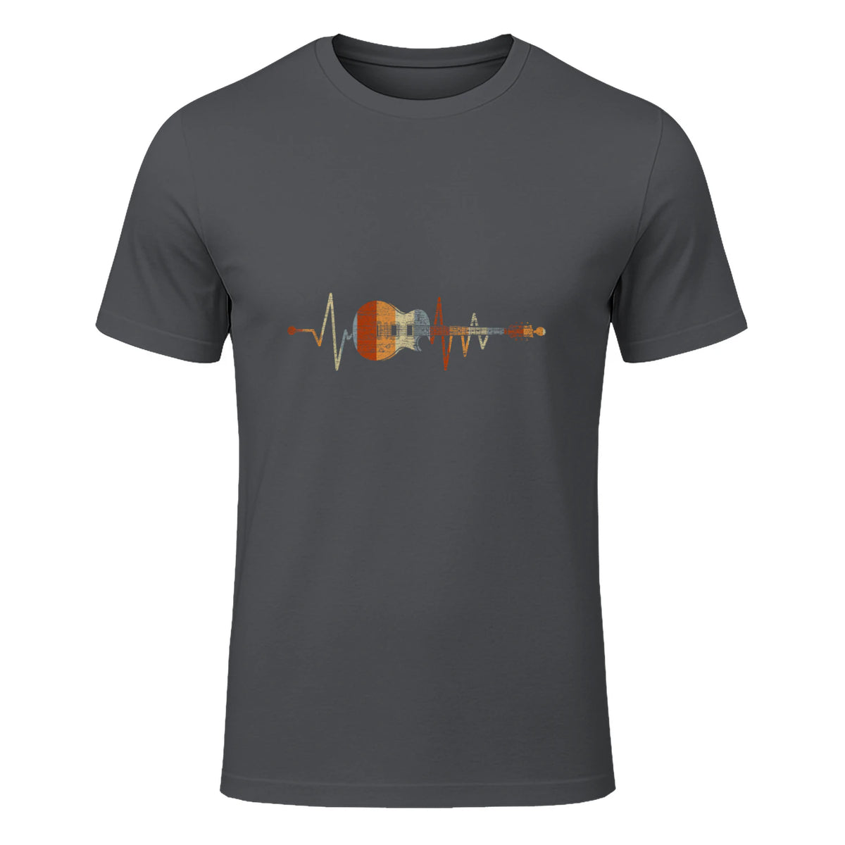 Music Guitarist Heartbeat Guitar in Charcoal - front view
