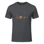 Music Guitarist Heartbeat Guitar in Charcoal - front view
