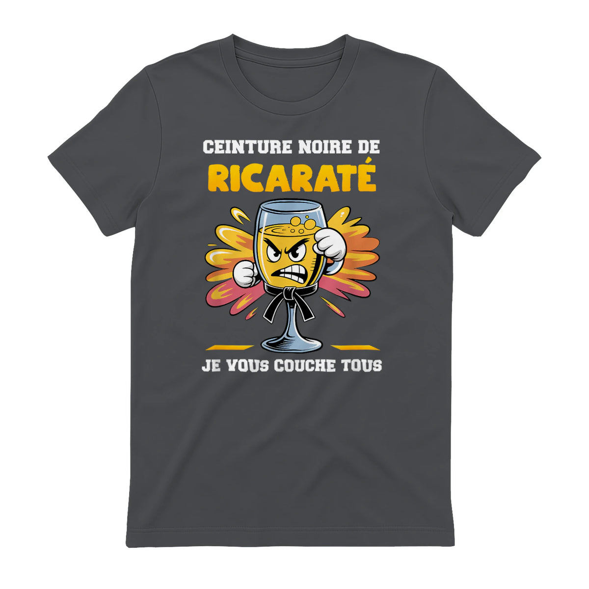 Ceinture Noire de Ricaraté Pastis Apéro in Charcoal - back view