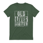 Old Lives Matter Funny Birthday Party Gag Gift for Dad in Military Green - back view
