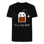 It's a Tea Shirt funny kawaii cute Tea humour Tshirt Tee in Black - back view