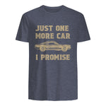 Design for Car Lovers & Mechanics One More Car Part Promise in Heather Navy - back view