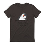 Funny Penguins T-shirt Woman Man Children Gift in Dark Chocolate - back view