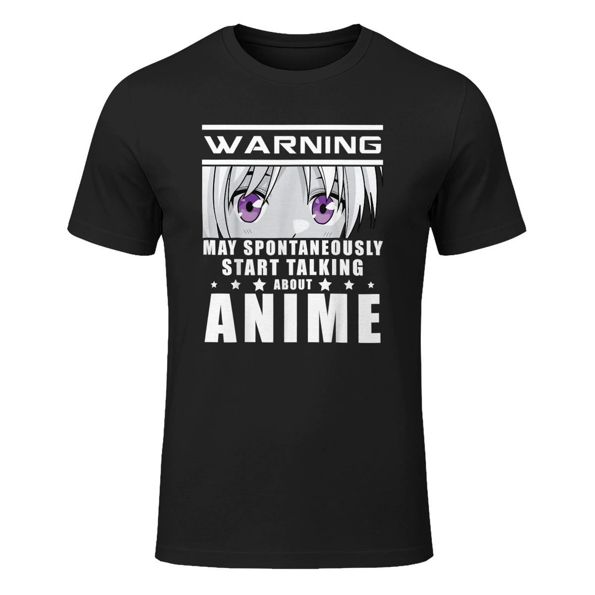 Warning May Spontaneously Start Talking About Anime in Black - front view