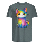 Aquarelle colorée pour Les Amoureux des Chats in Dark Heather - back view