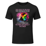 The Child Is Grown The Dream Is Gone Comfortably Number T-Shirt in Black - front view