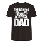 The Gaming Dad Game Controller Spruch Geschenkidee Vatertag T-Shirt in Dark Chocolate - back view