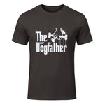 The Dogfather Dog Dad Dog Lover in Dark Chocolate - front view