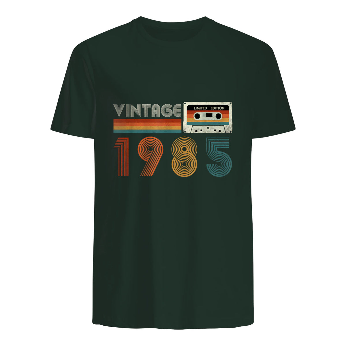 Cassette rétro Vintage 1985 en édition limitée Birthday 39 in Forest Green - back view