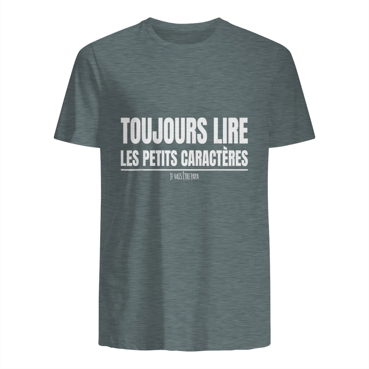 Drôle Annonce Grossesse Grand Parents Original Future Papa in Dark Heather - back view