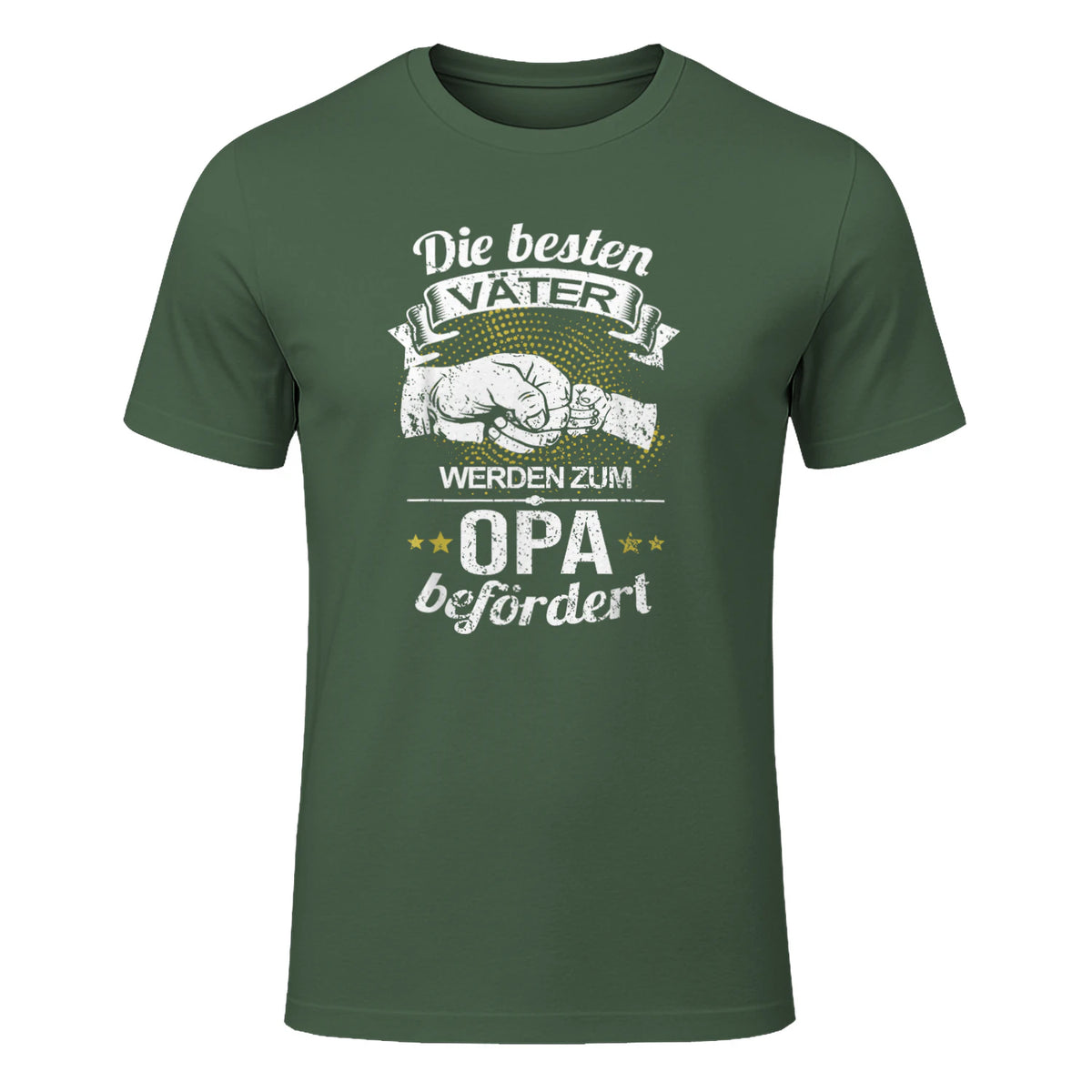 Die Besten Väter Werden Zum Opa Befördert I Geburt I Baby in Military Green - front view
