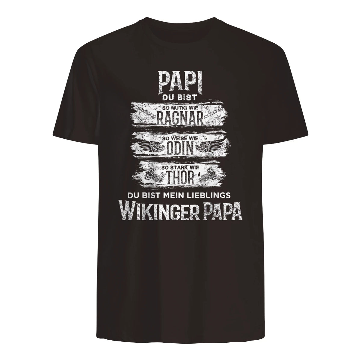 Wikinger Papa Vater Ragnar Thor Odin in Dark Chocolate - back view