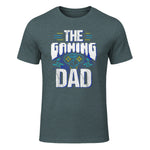 Gamer Zocker Games Pc - Best Gaming Dad Ever T-Shirt in Dark Heather - front view