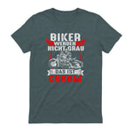 Biker Werden Nicht Grau Das Ist Chrom Motorradfahrer Biker in Dark Heather - back view