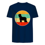 Chemise Briard, Maman chien Papa chien Love-r Gift in Navy - back view