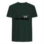 Chat Daddy drôle chat papa drôle chat papa humour fête des pères père in Forest Green - back view