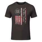 Independence Day Freedom T-Shirt in Dark Chocolate - front view