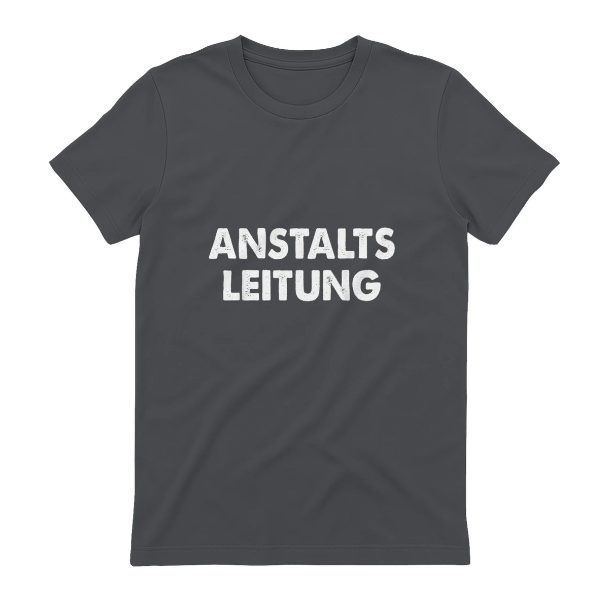 Spaßige Outfits Anstaltsleitung Lustige Sprüche Humor Spaß für Erwachsene Unisex Schwarz in Charcoal - back view