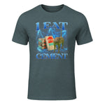 I Eat Cement Funny Cat Meme Internet Memes Funny Memes Gen-Z T-Shirt in Dark Heather - front view